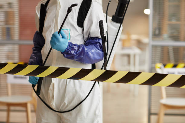 Professional Biohazard Cleanup technician working in North Conway, NH